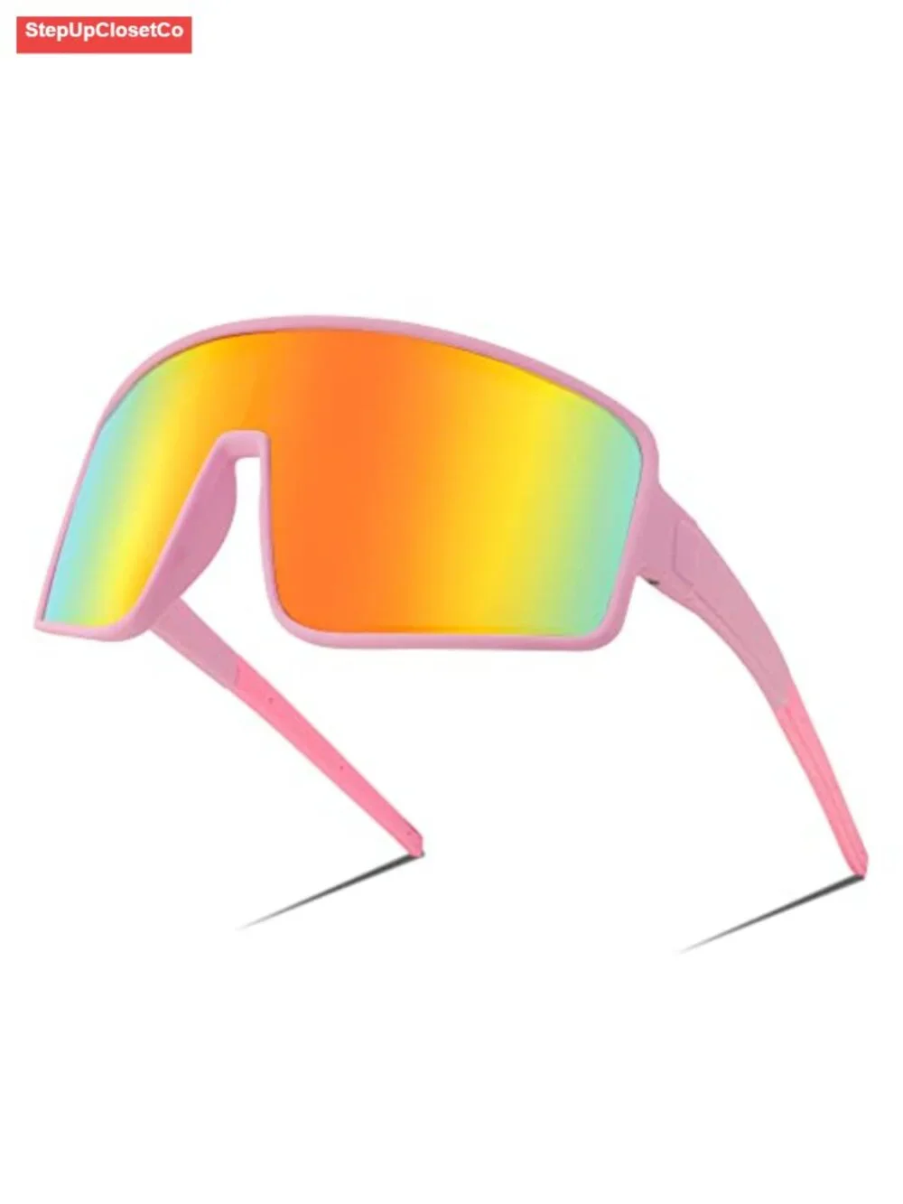 Polarized Sports Sunglasses UV400 Protective Shield for Cycling Running Baseball